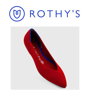 *SOLD* Rothy's Chili Red Points Pointed Toe Flat